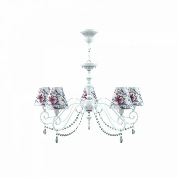 Подвесная люстра Lamp4You Classic 19 E3-05-WM-LMP-O-13-CRL-E3-05-GR-UP Цвет арматуры белый Цвет плафонов белый от ImperiumLoft