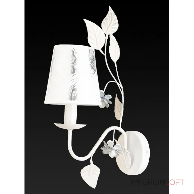 Бра TopLight Madlyn TL5630B-01WH Цвет арматуры белый Цвет плафонов серый