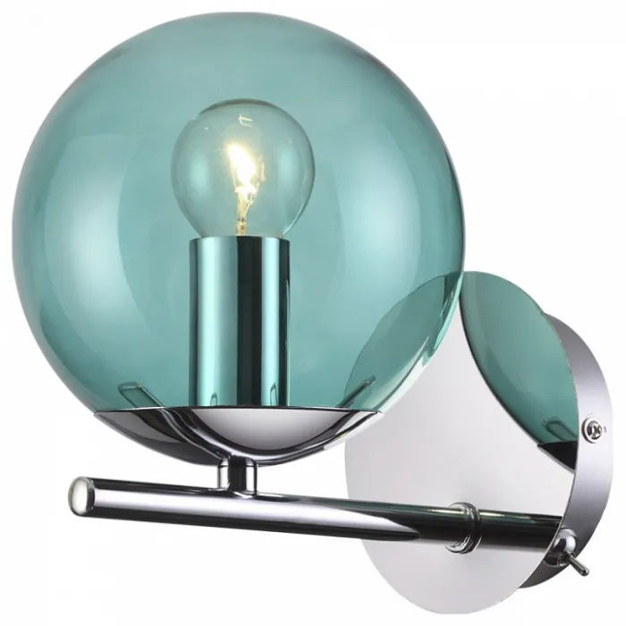 Бра Lumion Sierra 4454/1WT Цвет арматуры хром Цвет плафонов голубой от ImperiumLoft