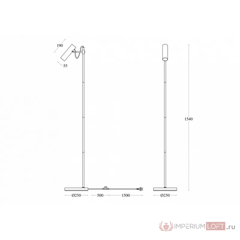 Торшер Maytoni Bansky MOD129FL-01W от ImperiumLoft