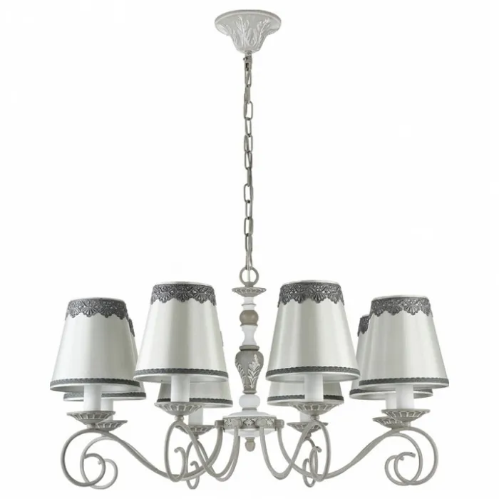 Подвесная люстра Maytoni Bouquet ARM023-08-S Цвет арматуры серый Цвет плафонов белый от ImperiumLoft