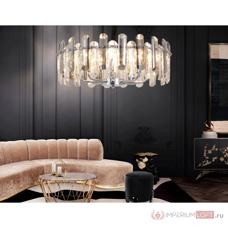 Подвесной светильник Ambrella Traditional 11 TR5303 Цвет арматуры хром Цвет плафонов серый от ImperiumLoft