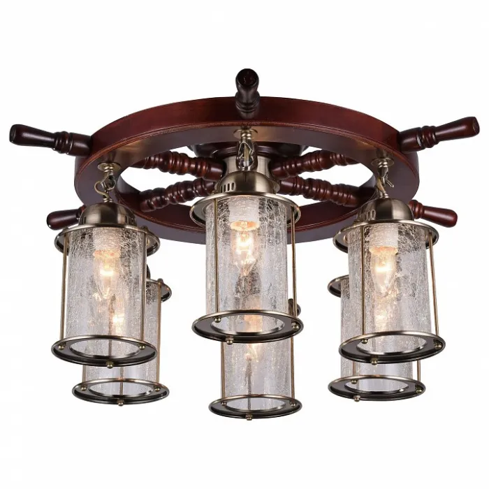 Потолочная люстра ST-Luce Volantino SL150.302.06 Цвет арматуры бронза Цвет плафонов прозрачный от ImperiumLoft