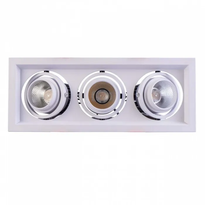 Встраиваемый светильник MW-Light Круз 637016303 Цвет арматуры белый Цвет плафонов кремовый от ImperiumLoft