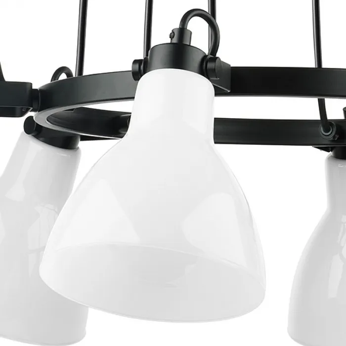 Подвесная люстра Lightstar Acrobata 761160 Цвет арматуры черный Цвет плафонов белый от ImperiumLoft