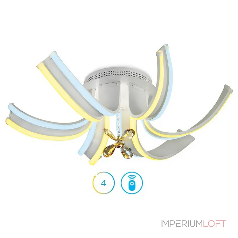 Потолочная люстра Ambrella Double 9 FL146 Цвет арматуры белый Цвет плафонов белый Потолочная люстра Ambrella Double 9 FL146 Цвет арматуры белый Цвет плафонов белый