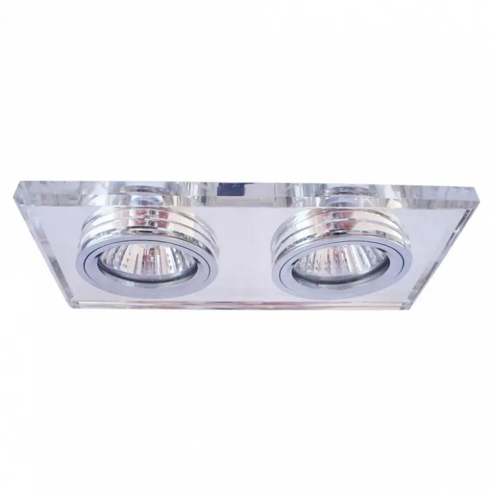 Встраиваемый светильник Arte Lamp Cool Ice A5956PL-2CC Цвет арматуры хром Цвет плафонов прозрачный от ImperiumLoft