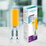 Лампа светодиодная Ambrella Filament G9 3Вт 6400K 204522 Цвет арматуры черный Цвет плафонов черный от ImperiumLoft