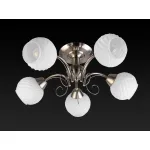 Люстра на штанге TopLight Dana TL3560X-05SN Цвет арматуры никель Цвет плафонов белый от ImperiumLoft
