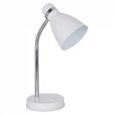 Настольная лампа офисная Arte Lamp Mercoled A5049LT-1WH Цвет арматуры хром Цвет плафонов белый