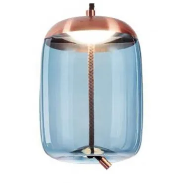 Подвесной светильник Loft it Knot 8133-C Цвет арматуры медь Цвет плафонов голубой от ImperiumLoft