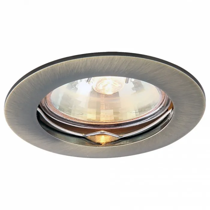 Встраиваемый светильник Arte Lamp Basic A2103PL-1AB Цвет арматуры бронза Цвет плафонов белый от ImperiumLoft