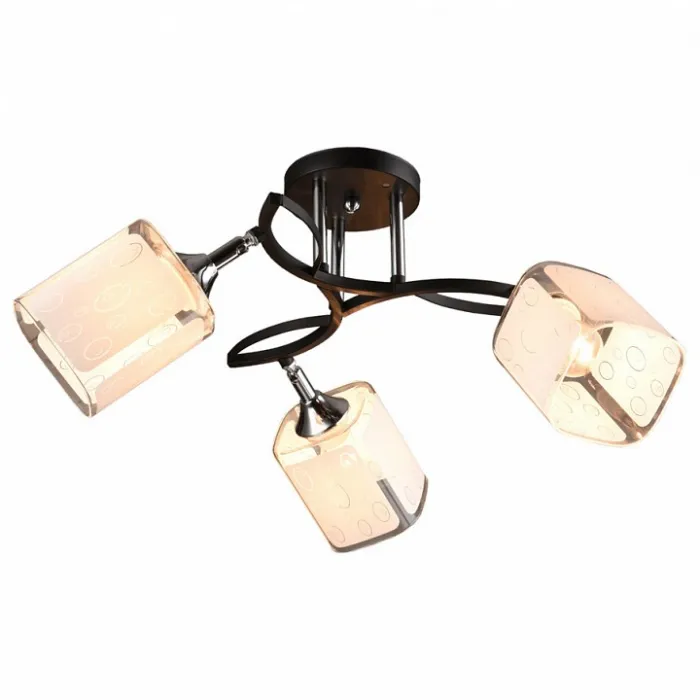 Потолочная люстра Imex 3499 MD.3499-3-S BK+CH Цвет арматуры хром от ImperiumLoft