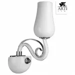 Бра Arte Lamp Biancaneve A8110AP-1WH Цвет арматуры хром Цвет плафонов белый