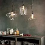 Подвесной светильник Ideal Lux Bistro BISTRO' SP1 SQUARE AMBRA 