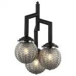 Подвесная люстра Stilfort Grozde 2133/02/03P Цвет плафонов серый Цвет арматуры черный от ImperiumLoft