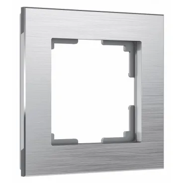 Рамка на 1 пост Werkel Aluminium (алюминий) W0011706 Цвет арматуры серебро