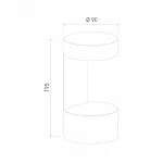 Накладной светильник Elektrostandard Nimbus 1540 TECHNO LED Nimbus Белый Цвет плафонов белый