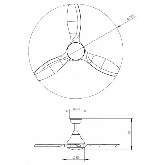 Светильник с вентилятором Sonex VIVA LED 7702/24L от ImperiumLoft