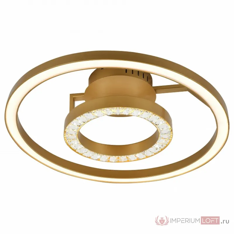 Накладной светильник Favourite Sanori 2546-2U Цвет плафонов прозрачный Цвет арматуры золото от ImperiumLoft