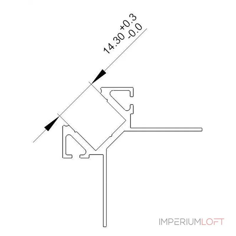 Профиль накладной  Deko-Light 975381
