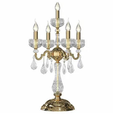 Настольная лампа декоративная Osgona Montare 787952 Цвет арматуры золото Цвет плафонов прозрачный
