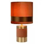 Настольная лампа декоративная Lucide Extravaganza Frizzle 10500/81/43 Цвет плафонов коричневый Цвет арматуры золото