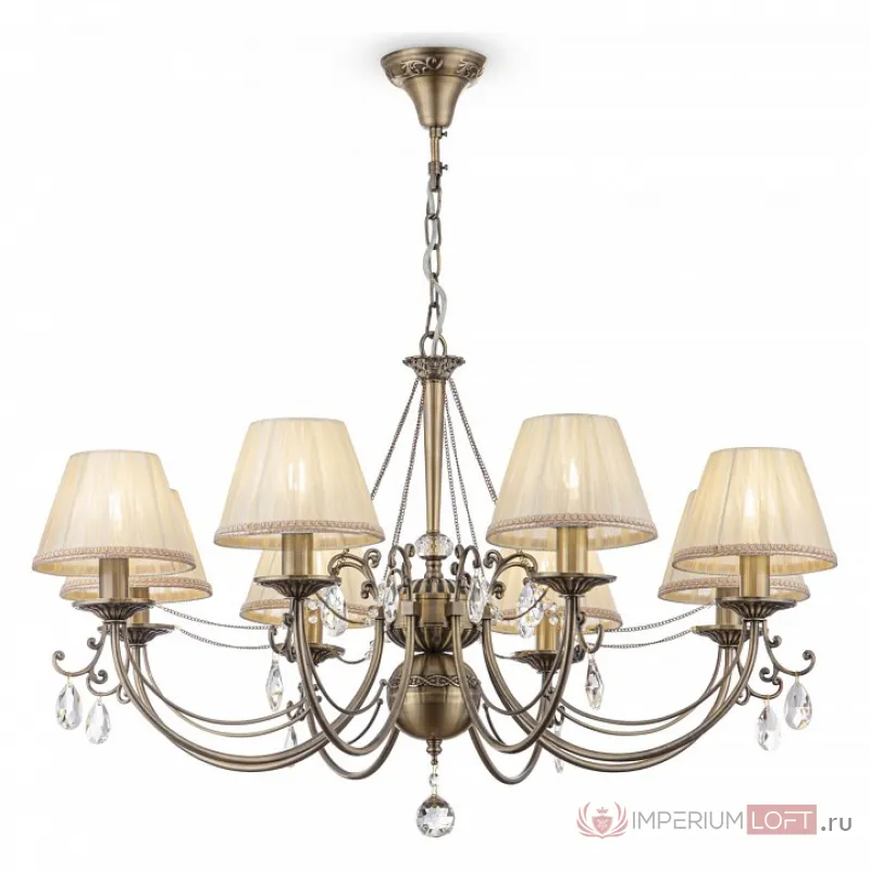 Подвесная люстра Maytoni Soffia RC093-PL-08-R Цвет арматуры бронза Цвет плафонов кремовый от ImperiumLoft