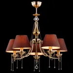 Подвесная люстра Maytoni Chester RC0100-PL-05-R Цвет арматуры бронза Цвет плафонов коричневый от ImperiumLoft