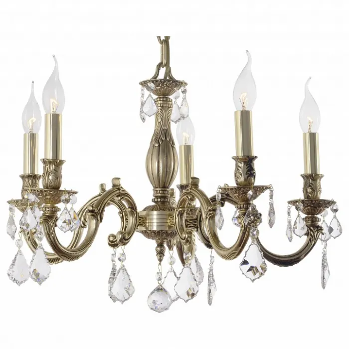 Подвесная люстра Dio D’Arte Mannelli Mannelli E 1.1.5.600 GH Цвет плафонов прозрачный Цвет арматуры золото от ImperiumLoft