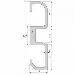 Профиль накладной  Deko-Light AM-02-10 970601 Цвет арматуры черный от ImperiumLoft
