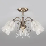 Люстра на штанге Eurosvet Floranse 30155/5 античная бронза от ImperiumLoft