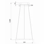 Подвесной светильник Donolux 111024 S111024/1SQ 30W Black Out от ImperiumLoft