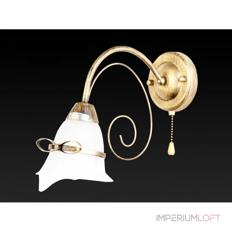 Бра TopLight Bridget TL3620B-01 Цвет арматуры золото Цвет плафонов белый