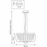 Подвесной светильник Lightstar Acquario 753084 Цвет арматуры хром Цвет плафонов прозрачный от ImperiumLoft