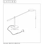 Настольная лампа офисная Lucide 19666/09/30 от ImperiumLoft