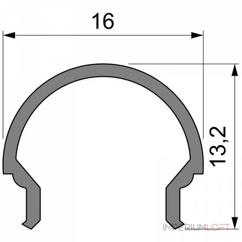 Профиль накладной  Deko-Light R-01-10 984514