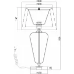 Настольная лампа декоративная Maytoni Verre Z005TL-01CH от ImperiumLoft