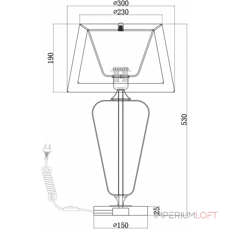 Настольная лампа декоративная Maytoni Verre Z005TL-01CH от ImperiumLoft Настольная лампа декоративная Maytoni Verre Z005TL-01CH от ImperiumLoft