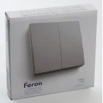 Выключатель беспроводной двухклавишный Feron Tm 82 41720 от ImperiumLoft