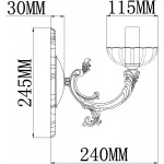 Бра Rivoli Patricia A1 AB Б0038439 Цвет арматуры бронза