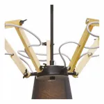 Подвесная люстра Arte Lamp Pinocchio A5700LM-5BK Цвет арматуры коричневый Цвет плафонов черный от ImperiumLoft