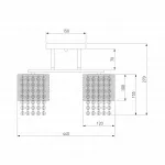 Люстра на штанге Eurosvet Bonnie 30137/5 золото от ImperiumLoft