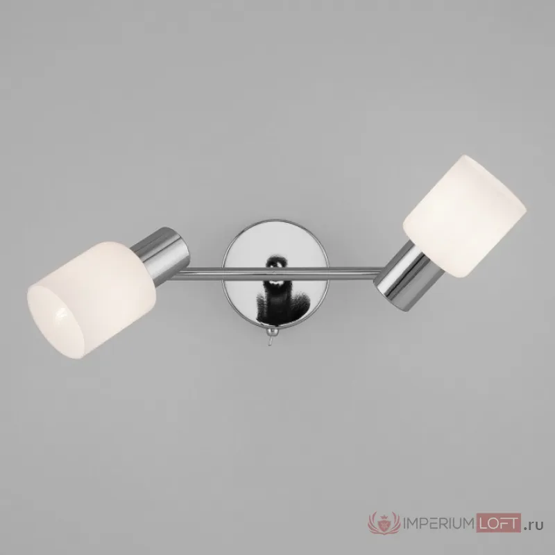 Бра Eurosvet Corso 20089/2 хром Цвет арматуры хром Цвет плафонов белый от ImperiumLoft