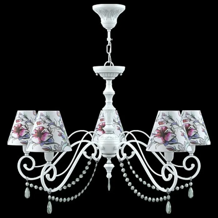 Подвесная люстра Lamp4You Classic 19 E3-05-WM-LMP-O-13-CRL-E3-05-GR-UP Цвет арматуры белый Цвет плафонов белый от ImperiumLoft