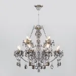 Потолочная люстра Eurosvet Teodore 10103/12 хром/дымчатый хрусталь Strotskis от ImperiumLoft