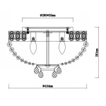 Потолочная люстра Rivoli Vittoria PL6 WG Б0037794 