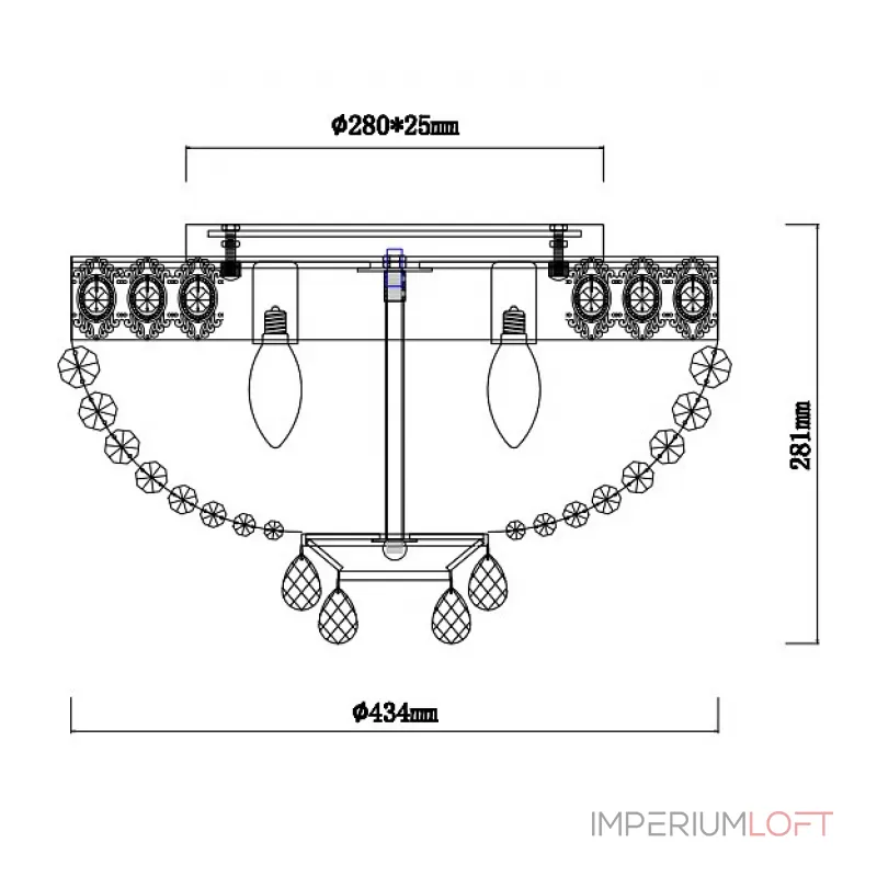 Потолочная люстра Rivoli Vittoria PL6 WG Б0037794 Потолочная люстра Rivoli Vittoria PL6 WG Б0037794