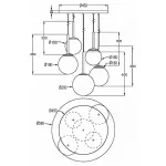 Подвесной светильник Maytoni Basic form MOD321PL-05G1 от ImperiumLoft