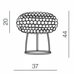 Настольная лампа декоративная Azzardo Acrylio table AZ1099 Цвет арматуры хром Цвет плафонов прозрачный от ImperiumLoft